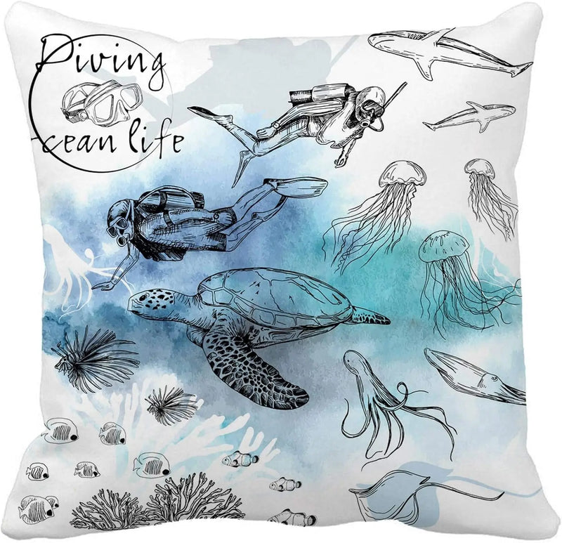 Axyaa Manga Anime Cute Expression Woman Face Pillow Cover 45x45cm Home Decor