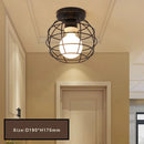 Axyaa Black Metal Ceiling Lights for Interior Decor - Retro E27 Design