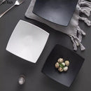 Axyaa Ceramic High-Footed Square Serving Plate for Molecular Cuisine Restaurants