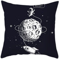 Universe Space Peach Skin Pillowcases by Axyaa - Cartoon Animation Pilot Cushion Cover