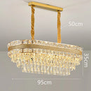 Crystal Living Room Chandelier by Axyaa | Luxury Pendant Light for Dining Room & Ceiling