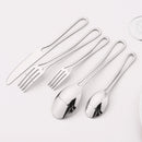 Axyaa Rainbow Steel Dinner Knives Set for Home and Restaurant