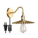 Axyaa Copper Pull Chain Wall Sconce Up Down Adjustable LED Light