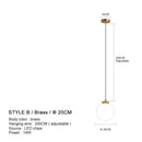 Axyaa Modern Nordic Chandelier for Bedroom and Restaurant