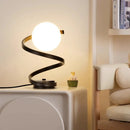 Axyaa Glass Ball LED Table Lamp for Living Room Bedroom Study - Modern Minimalist Lighting