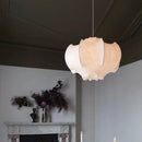 Axyaa Silk Pendant Lamp for Loft Kitchen Island, Wabi Sabi Hanging Lights