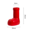 Axyaa Ceramic Red Boots Vase & Ornamental Red/Green Shoes Set - Christmas Gifts