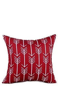 Axyaa Wine Red Square Throw Pillow Cover 45x45 - Autumn Decor Pillowcase