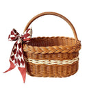 Axyaa Willow Rattan Flower Basket: Handmade, Sturdy, Wedding & Home Decor