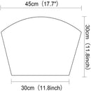 Axyaa Round PVC Placemats Set for Table - Heat Resistant Cafe Mats, Orange