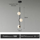 Axyaa Modern Glass Ball LED Ceiling Chandelier for Home Lighting