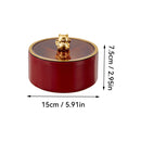 Axyaa Round Plastic Serving Tray with Lid: 1/2/3 Layer Snack Fruit Tray, Dried Fruit Candy Storage Box