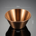 Axyaa Stainless Steel Seasoning Plate Round Salad Ketchup Saucer Dipping Cups