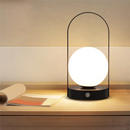 Axyaa LED Metal Table Lamp: Portable, Rechargeable, Dimmable - Bedroom, Hotel, Bar Lighting