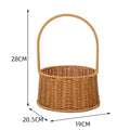 Axyaa Imitation Rattan Storage Baskets: Multi-Purpose Organizer for Home, Kitchen, and Picnic