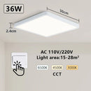 Axyaa Smart Wood Grain LED Ceiling Light for Living Room, App & Voice Control