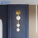 Axyaa Golden Black Metal Wall Sconces for Corridor Bathroom TV Background Mirror