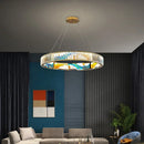 Axyaa Crystal LED Pendant Light Chandelier Living Room Lighting Fixtures