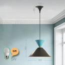 Axyaa Nordic Aluminum Macaron Pendant Lights: Modern Industrial LED Chandeliers for Home Decor