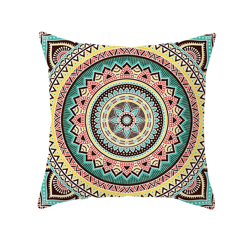 Axyaa Bohemian Geometric Polyester Pillowcase 45x45cm for Home Decor