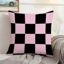 Axyaa Checkerboard Pillow Cases 45x45 Set of 2 Decorative Cushion Covers