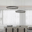 Axyaa Smoky Grey Glass Pendant Chandelier for Minimalist Modern Living Room