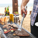 Axyaa 7-Piece Stainless Steel BBQ Tool Set in Paper Box for Outdoor Grilling