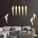 Axyaa Bird-themed LED Chandelier for Restaurant Living Room, Pendant Lamp, Floor & Desk Light