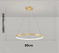 Axyaa Circle Ring LED Chandelier Pendant Light - Modern Acrylic Ceiling Luminaire