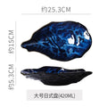 Axyaa Kiln-changing Ceramic Oyster Dessert Dish for Restaurants and Hotels