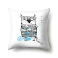 Axyaa Cartoon Animals Plush Cushion Cover 45x45cm Cute Cats and Dogs Pillowcase