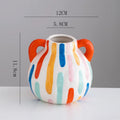 Axyaa Ceramic Vase for Dried Flowers Home Decor - Modern Minimalist Living Room Centerpiece