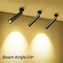 Axyaa LED Narrow Beam Track Lamp 3/7/12W COB Adjustable Rail Spotlight Track Lighting