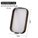 Axyaa Acrylic Bamboo Tea Tray with Fruit Pastry Handle