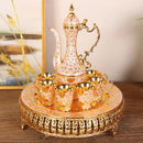 Axyaa Court Tinware Crafts Wine Jug & Glass Set in Retro European Style