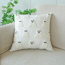 Axyaa Halloween Ghost Pillowcase 45x45cm - Canvas Sofa Decor Cover
