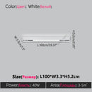 Axyaa Linear Bedroom Ceiling Light – Minimalist Long Strip Lamp for Living Room & Balcony