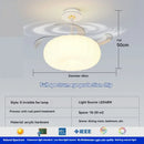Axyaa Modern Cloud LED Ceiling Fan Light with Remote Control