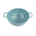 Axyaa Plastic Food Colander 6 Inch - Heavy Duty Vegetable Strainer with Double Handles