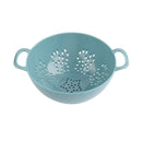 Axyaa Plastic Food Colander 6 Inch - Heavy Duty Vegetable Strainer with Double Handles