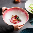 Axyaa Deep Plate: European Ceramic Chinese Soup Plate, Nordic Creative, Simple, Large