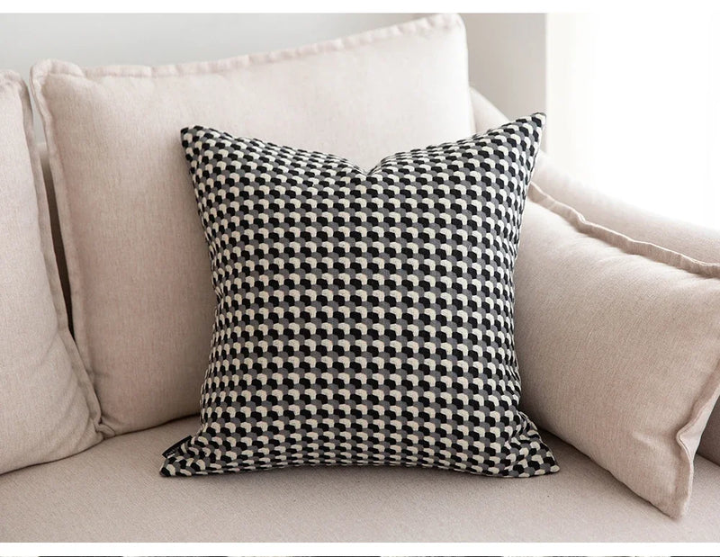Axyaa Nordic Square Cushion Cover 45x45cm for Sofa Bed Chair_Living Room