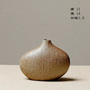 Axyaa Stone Pottery Flower Vase: Chinese Style Retro Ceramic Home Decor