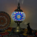 Axyaa Turkish Mosaic Table Lamp Material Package Handmade Glass Night Light Design Gift