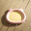Ceramic Heart Dessert Plate Set by Axyaa - Cute Breakfast Tableware Home Inventory