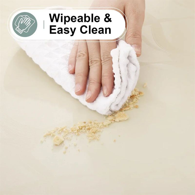 Axyaa Waterproof Vinyl Tablecloth for Kitchen Dinner Party décor