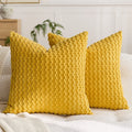 Axyaa Corduroy Solid Pillowcase Cojines Throw Cover Home Decor 30x50/40x40/45x45/50x50cm