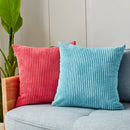 Axyaa Striped Corduroy Cushion Cover 30x50cm for Sofa, Living Room, Car
