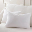 Axyaa White Throw Pillow Insert for Bed Sofa Office, Square Cushion Inner Filling