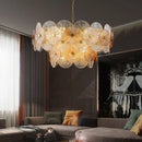 Axyaa Glass Collection Chandelier Hanging Lamp Dimmable Suspension Luminaire